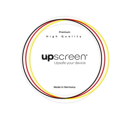 Qualitätssiegel der Marke upscreen.